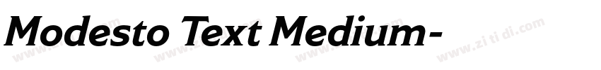 Modesto Text Medium字体转换